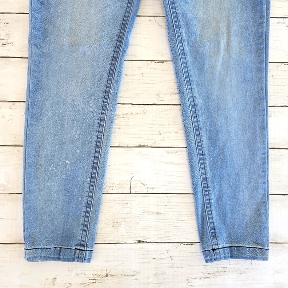 Reba Blue Denim Skinny Jeans Light Wash Super Soft & Stretchy Mid-High Rise 6 - Picture 6 of 8